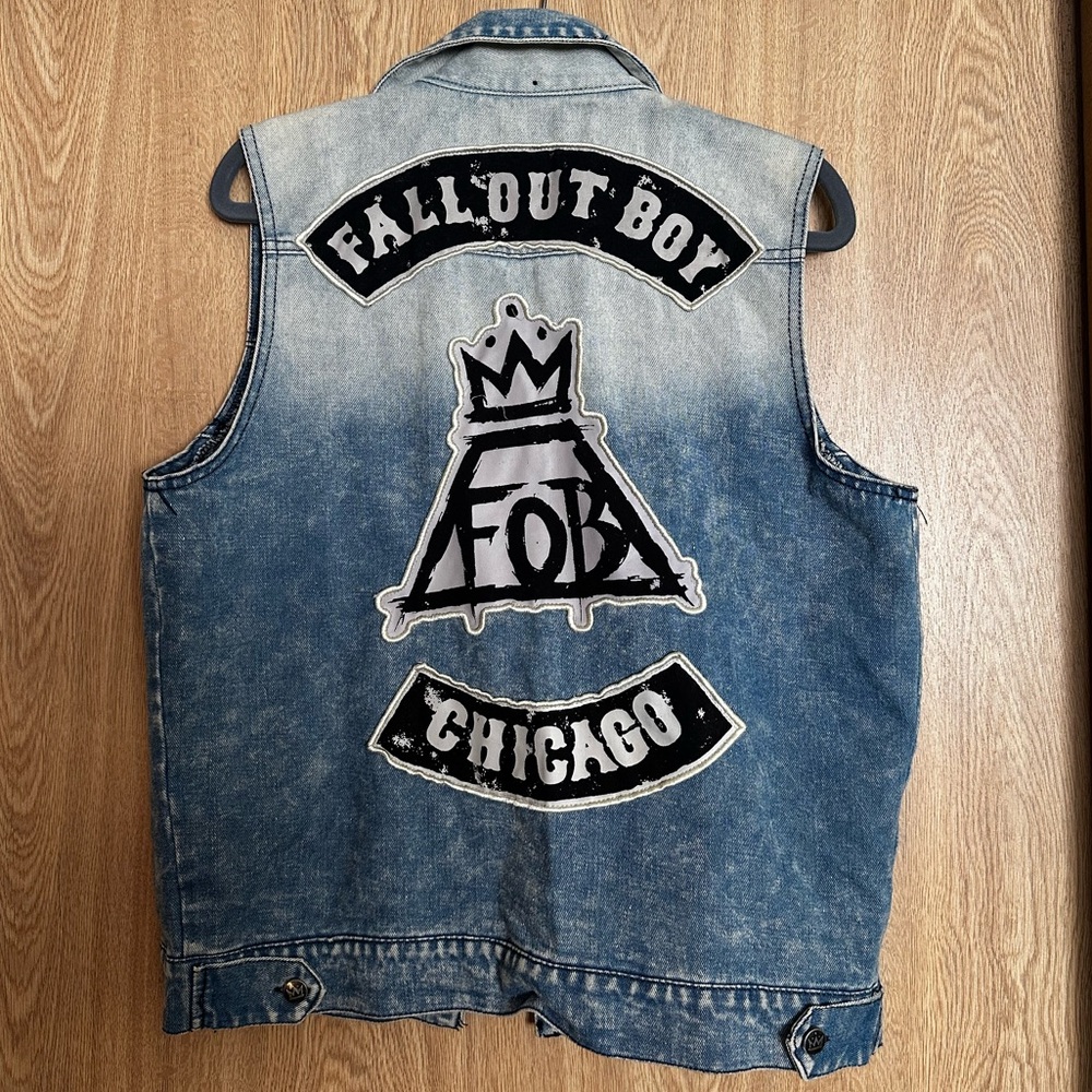 Fall Out Boy Denim Vest